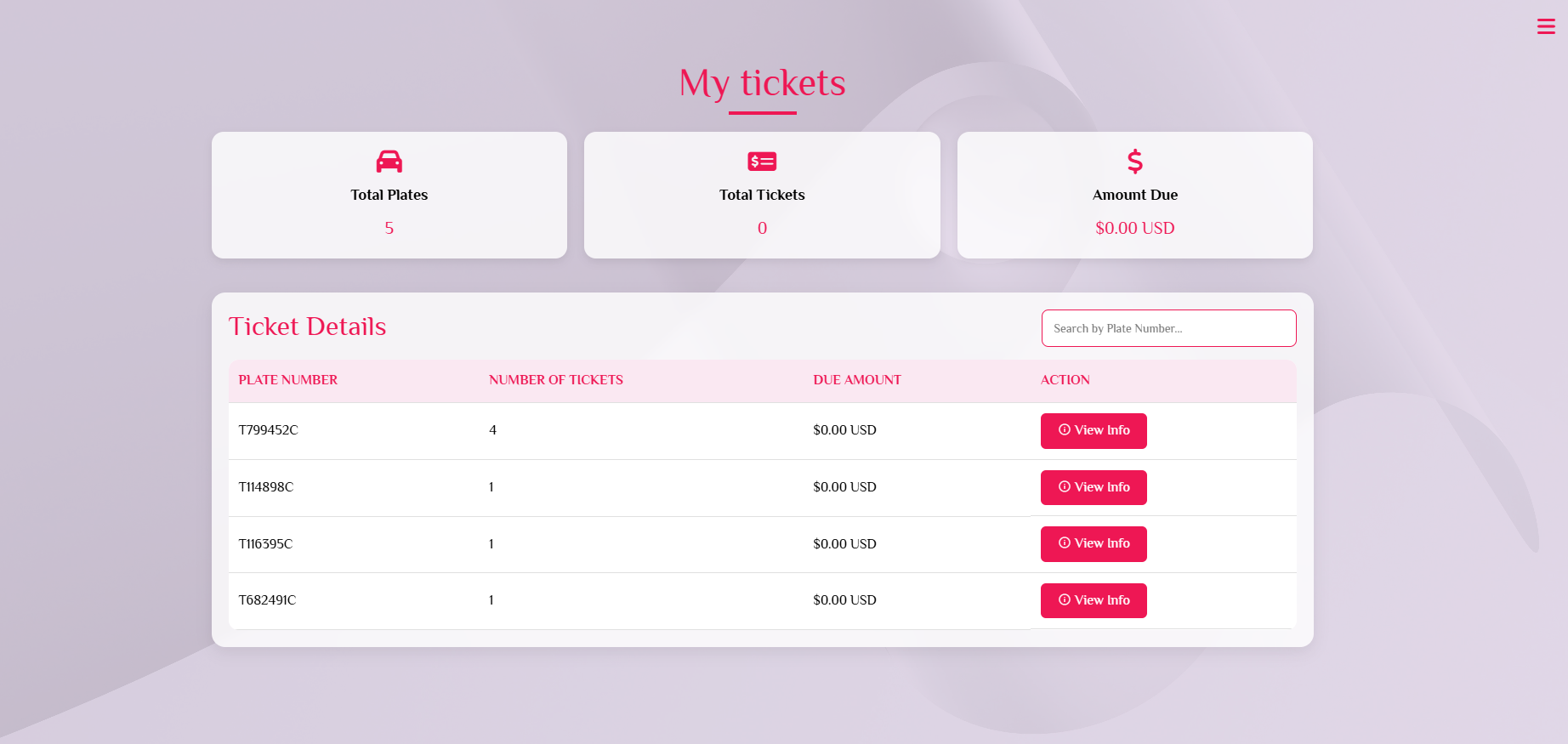NYC Car Ticket Automatic Checking Feature