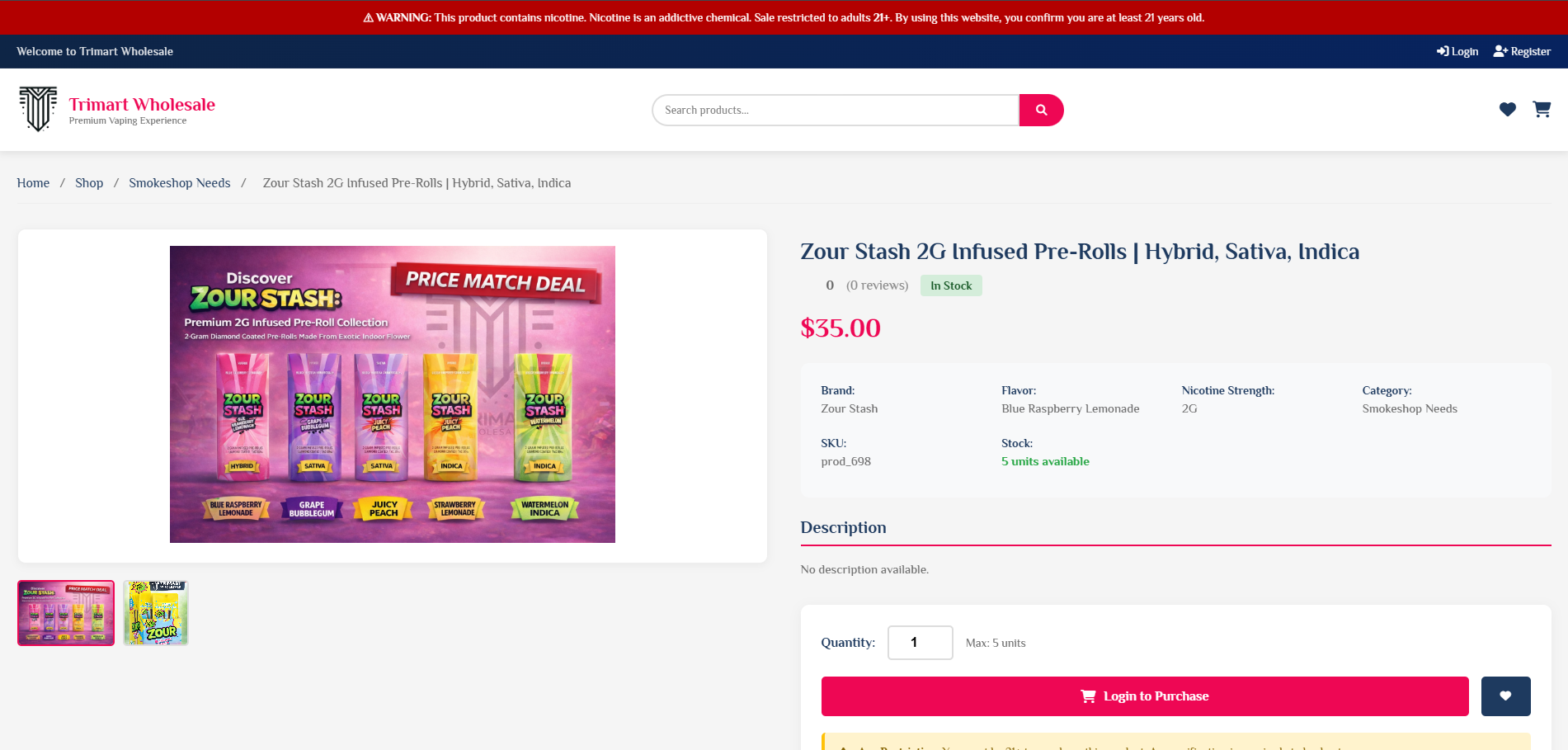 Product Details View